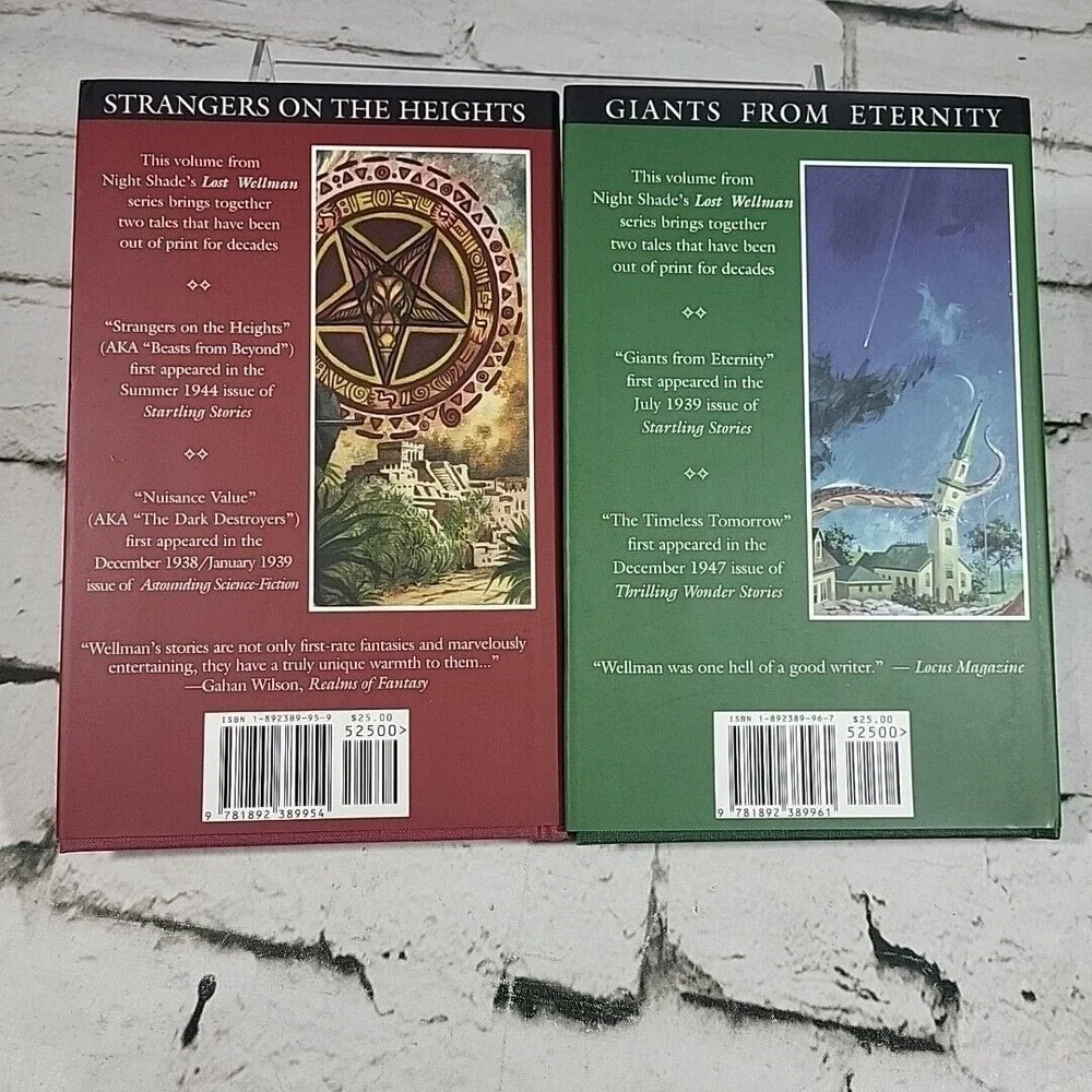 Manly Wade Wellman Novels 2004 HC 1st Ed Giants Eternity Strangers‎ Set of 2 NEW